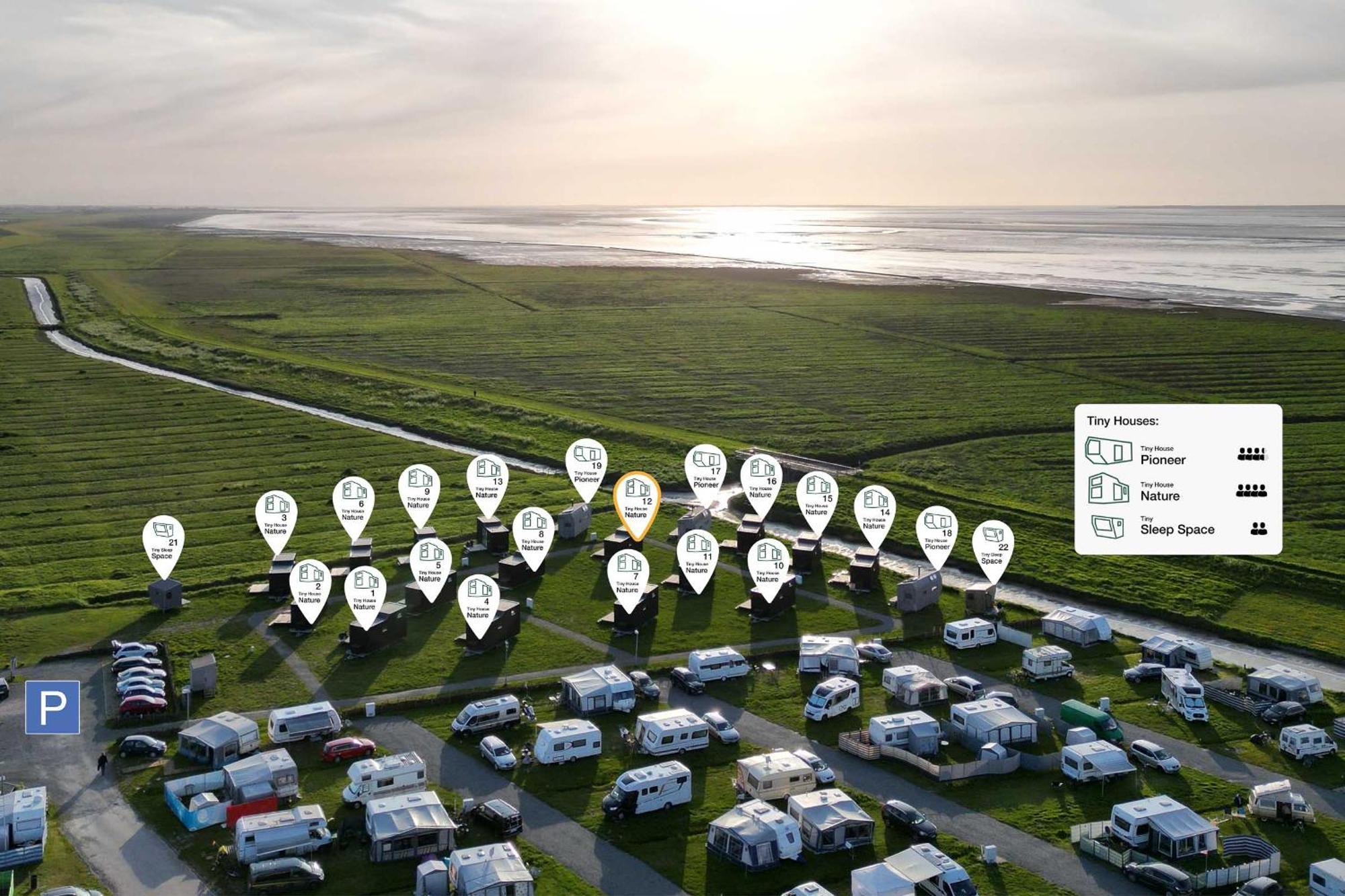 Tiny House Nature 12 Innenlage - Green Tiny Village Harlesiel Carolinensiel Luaran gambar